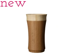 layered tumbler -brown-