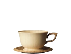 teacup & saucer -white-