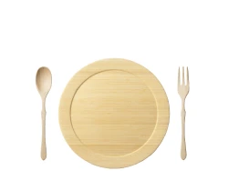 dinner plate L +cutlery -white-