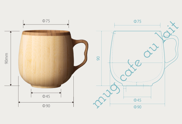 カフェオレ マグ ＜ ペアセット ＞| RIVERET Official Site