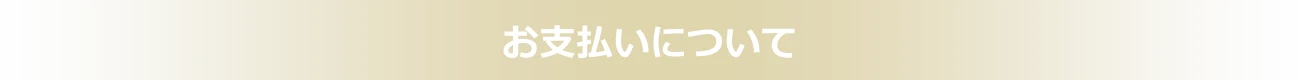 お支払いについて